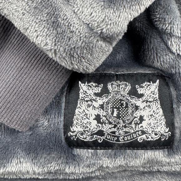 Juicy Couture Y2K Sport‎ Women's SUPER SOFT Velour Fleece Half Zip Hoodie Size S - Picture 4 of 16